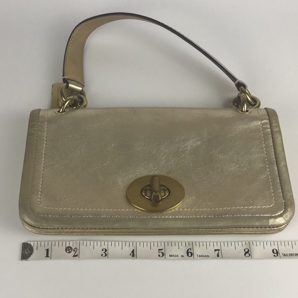 Coach Gold Satchel Bag - Picture 13 of 16